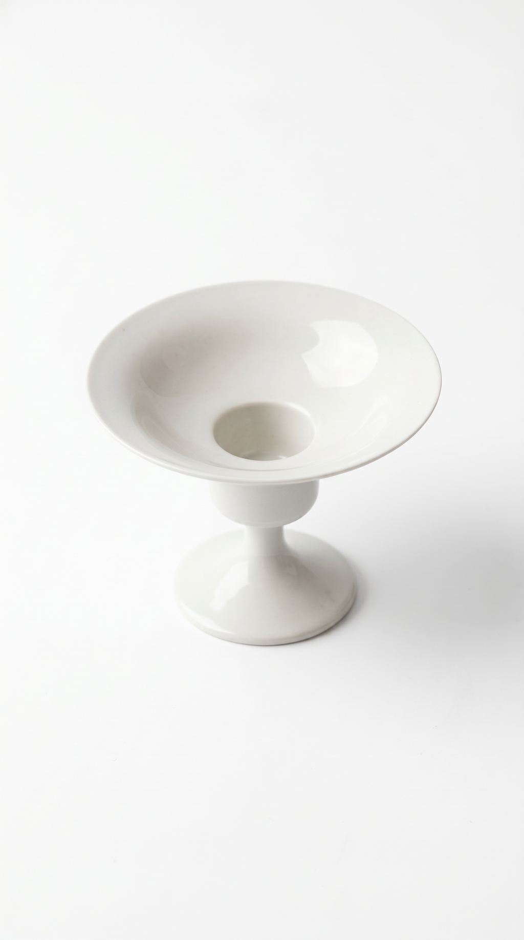 Ceramic Incense Holder - White Glaze
