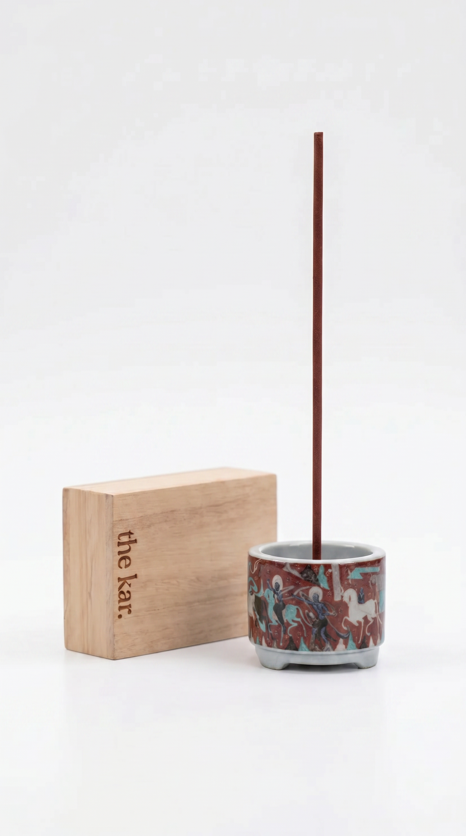 Ceramic Incense Burner - Dunhuang Mural Painting