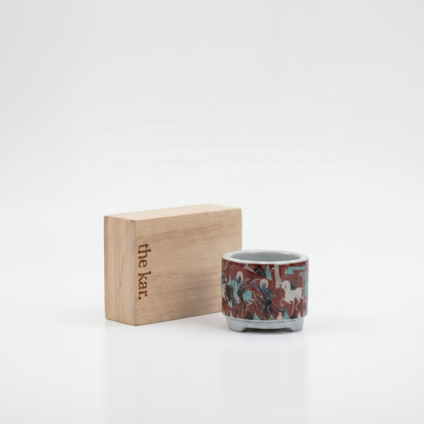 Ceramic Incense Burner - Dunhuang Mural Painting