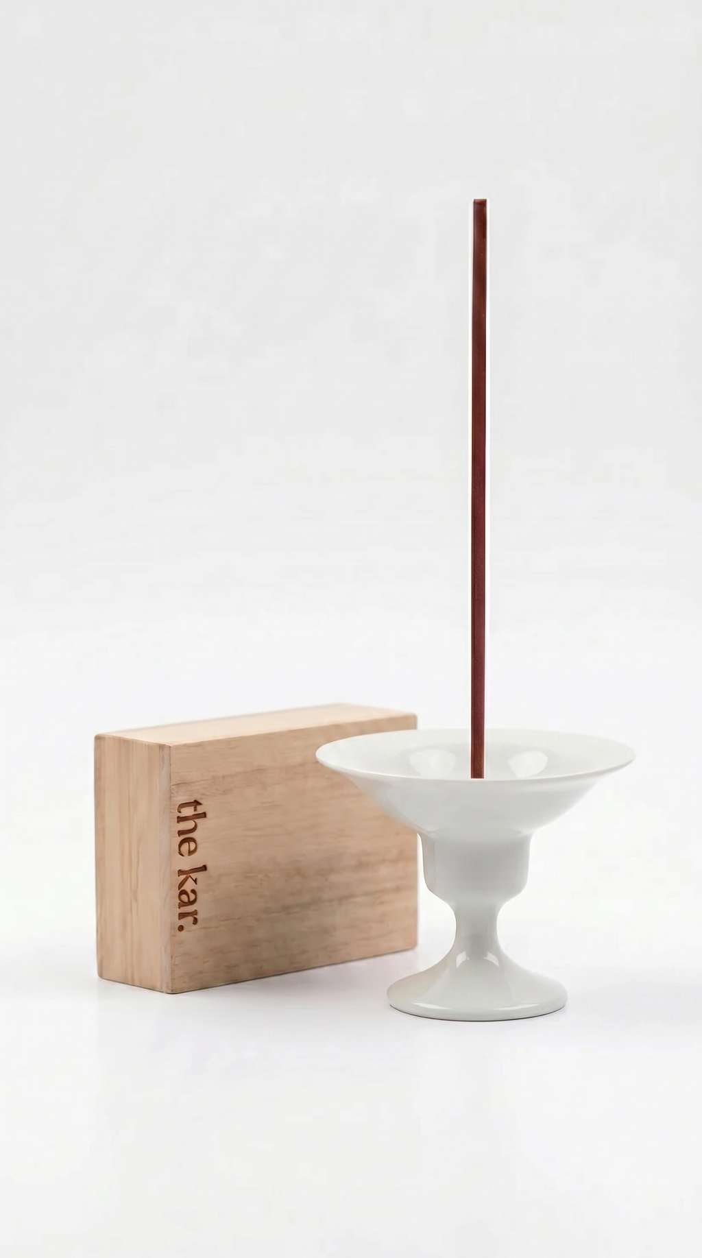 Ceramic Incense Holder - White Glaze