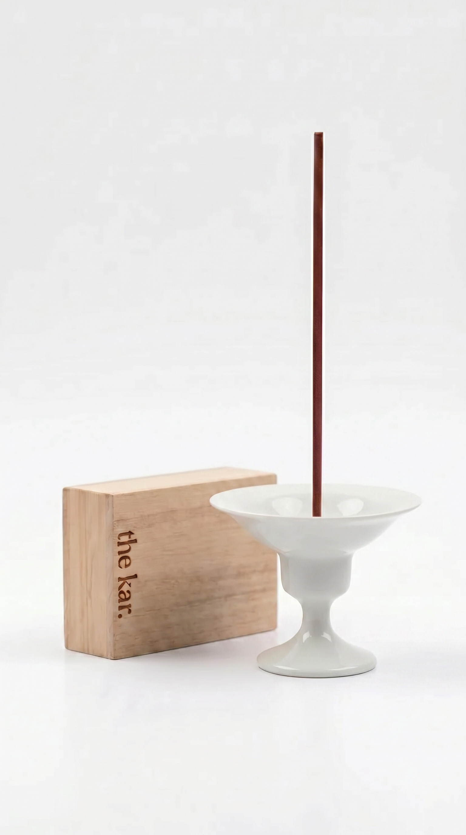 Ceramic Incense Holder - White Glaze