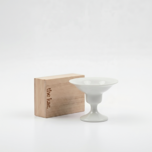 Ceramic Incense Holder - White Glaze